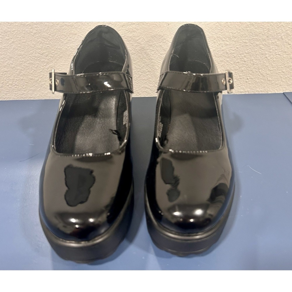 Seychelles‎ Mary Faux Patent Leather Mary Jane shoes Lug Sole 8.5 - Picture 2 of 10